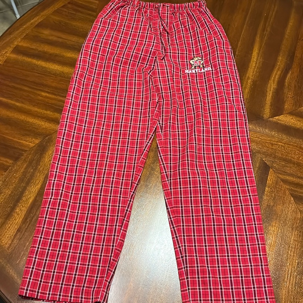 Men's Concepts Sport Red/Black Maryland Terrapins Flannel Pants - Small